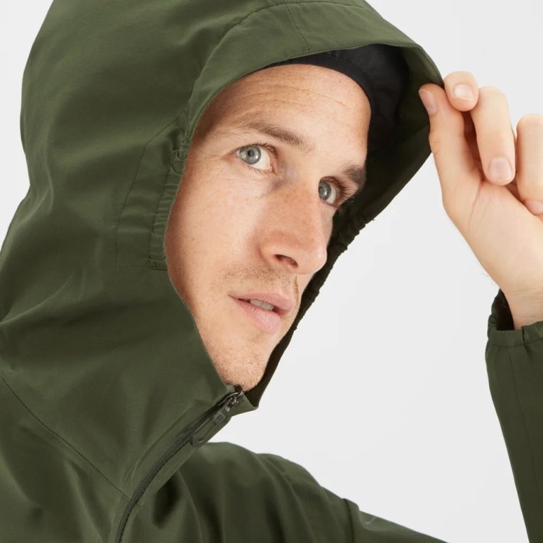 Salomon Outrack Waterproof 2.5L Men's Shell Jackets Olive | CA 5S28